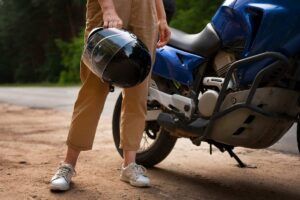 accidente con una moto de alquiler